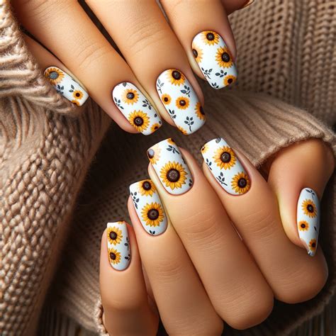 yellow sunflower nail design|best sunflower nail polish.